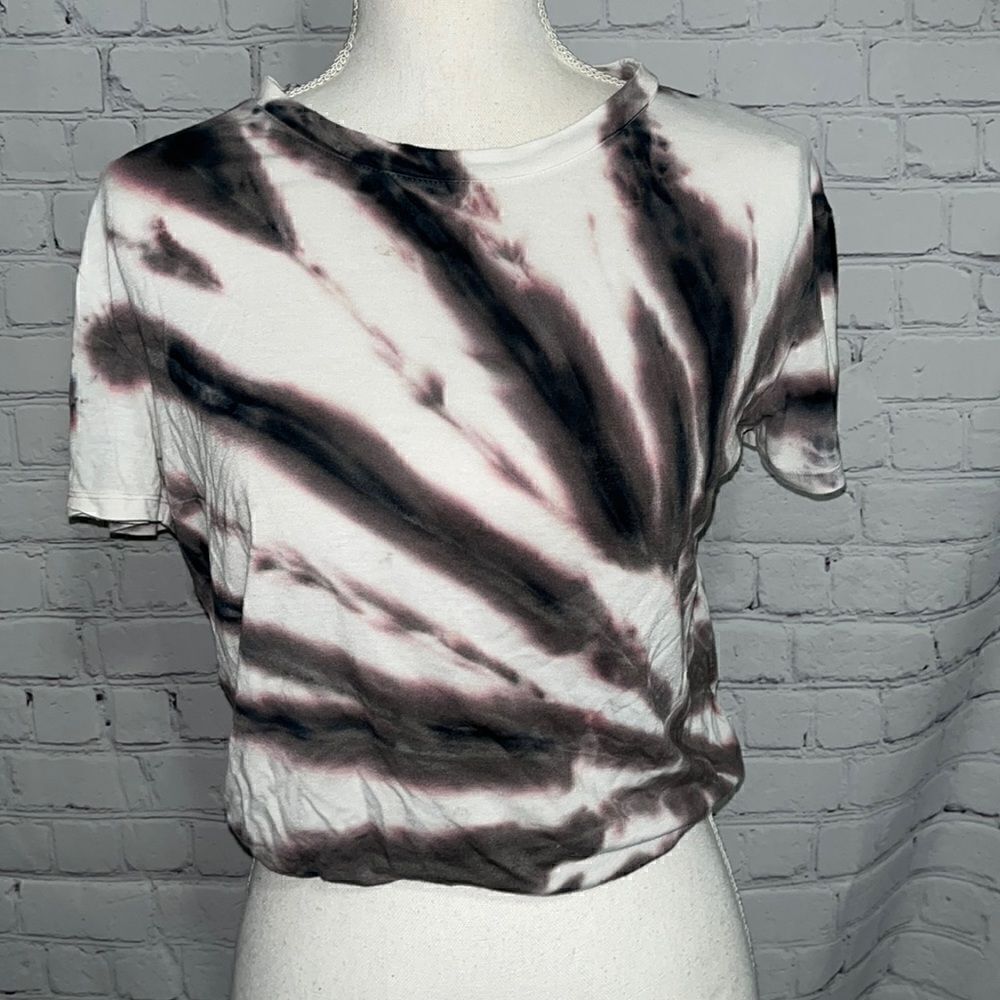 Tie-Dye Cotton Short Sleeve Shirt - S